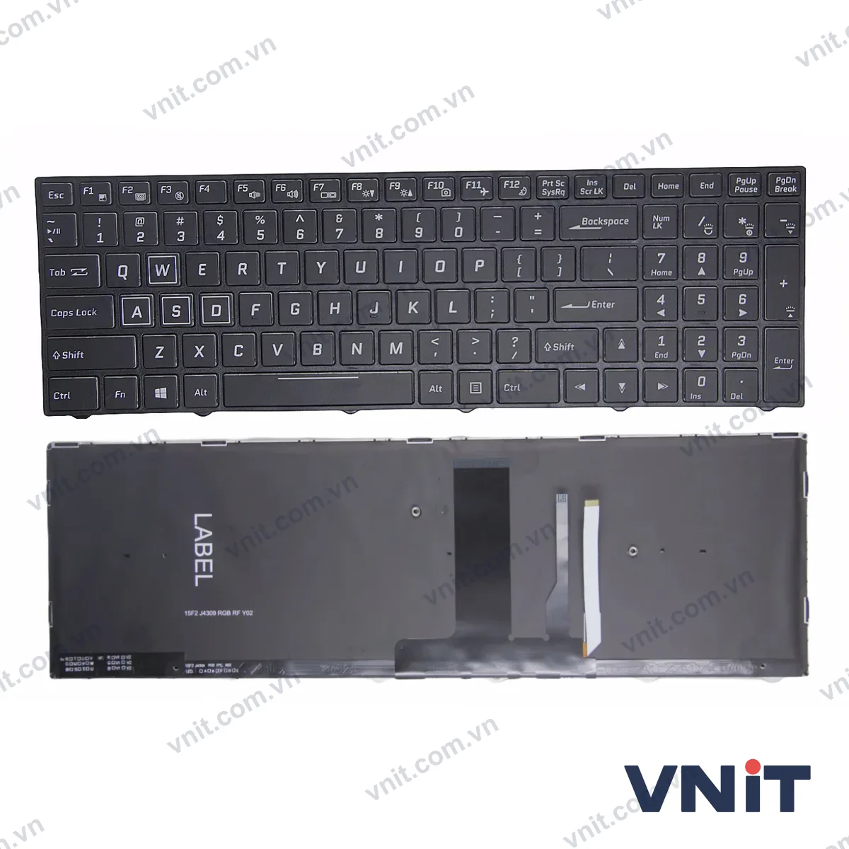 Bàn phím Laptop Hasee T6TI T6-X7 Z7M Z7 KP5DC Z6M Z7M Z7 KP7 PRO KP5S1 KP7GS Z5 KP7D1 CN85S04 CN85S08 K690E K680E-G6H5 RGB 2 screws (Có đèn nền)