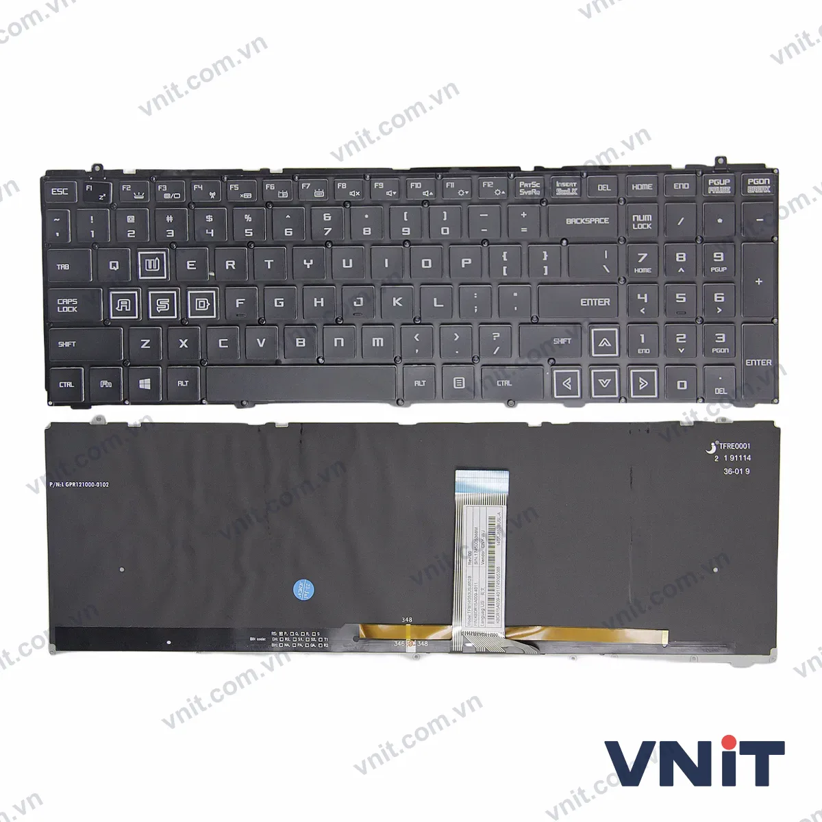 Bàn phím Laptop Hasee Z7M-KP5GC Z7-KP7GT Z7-KP7D2 KP7GT KP7EC KP7GC KP7GA CT5GA Z7M-KP7G1 KP7GH KP7GM KP7GE GE5S02 G7-CT7VK (Có đèn nền)