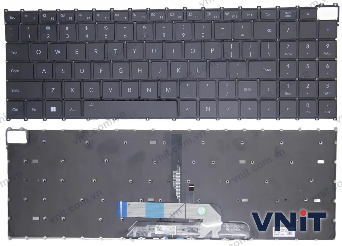 Bàn phím Laptop Honor MagicBook BRI-721 BRG-761 BRB-X (Có đèn nền) (Màu đen)
