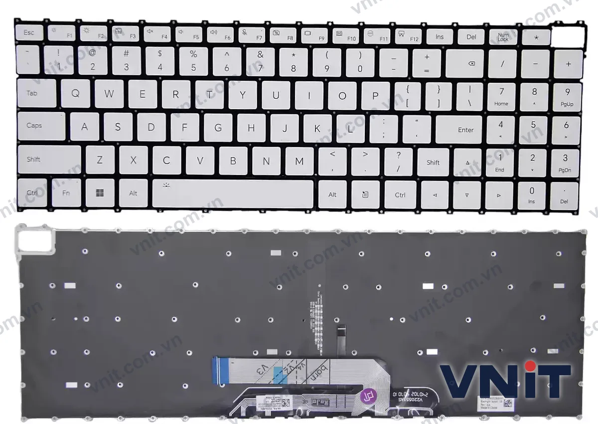 Bàn phím Laptop Honor MagicBook BRI-721 BRG-761 BRB-X (Có đèn nền) (Màu trắng)