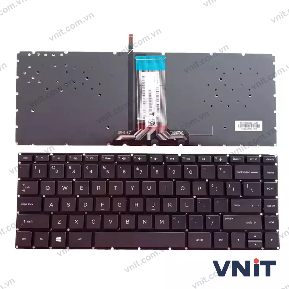 Bàn phím Laptop HP 14-AB 14-AL W118 TPN-Q171 TPN-Q158 TPN-C121 (Có đèn nền) (Màu đen)