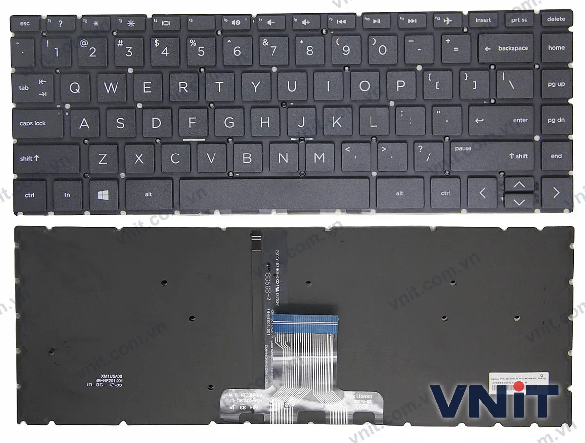 Bàn phím Laptop HP 14-CK, 14T-CK, 14CD, 14M-CD, 14Q-CD, 14T-CD, 14-CD, 14-CF, 14S-CF, 14T-CF (Có đèn nền) (Màu đen)