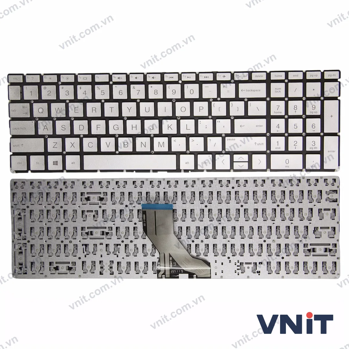 Bàn phím Laptop HP 15-DX 15-DS 15-DR 15-CS 15-DW 15T-DW OEM (Màu bạc)