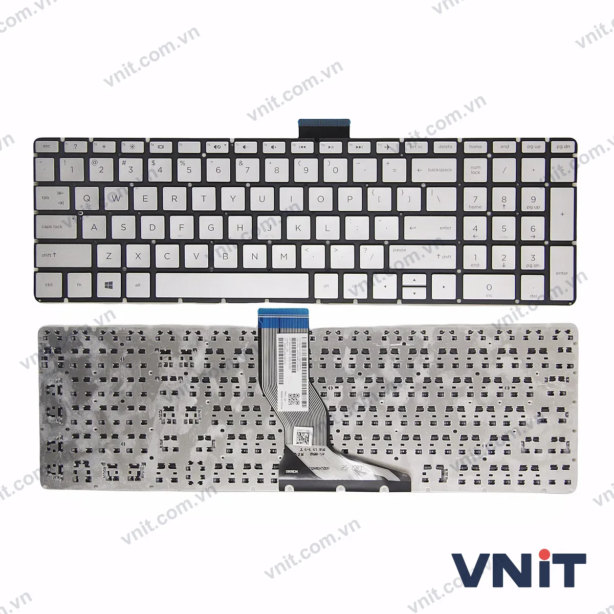 Bàn phím Laptop HP 15-EF 15Q-DY 15-BR 15S-ER 15S-FR 15S-EQ 15S-FQ (Màu bạc)