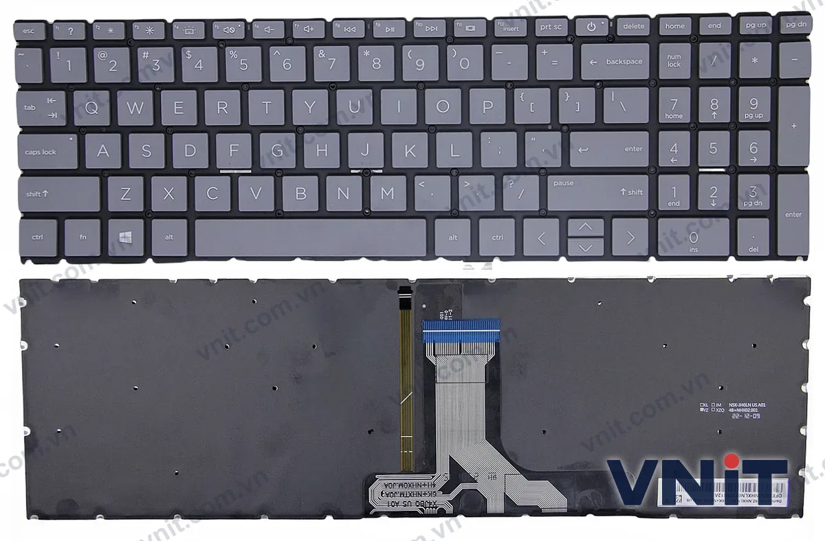 Bàn phím Laptop HP 15-EG 15-EH 15-ER 15M-EH 15-FD 15-FC TPN-Q245 TPN-Q246 F1 question (Có đèn nền) (Màu xám)