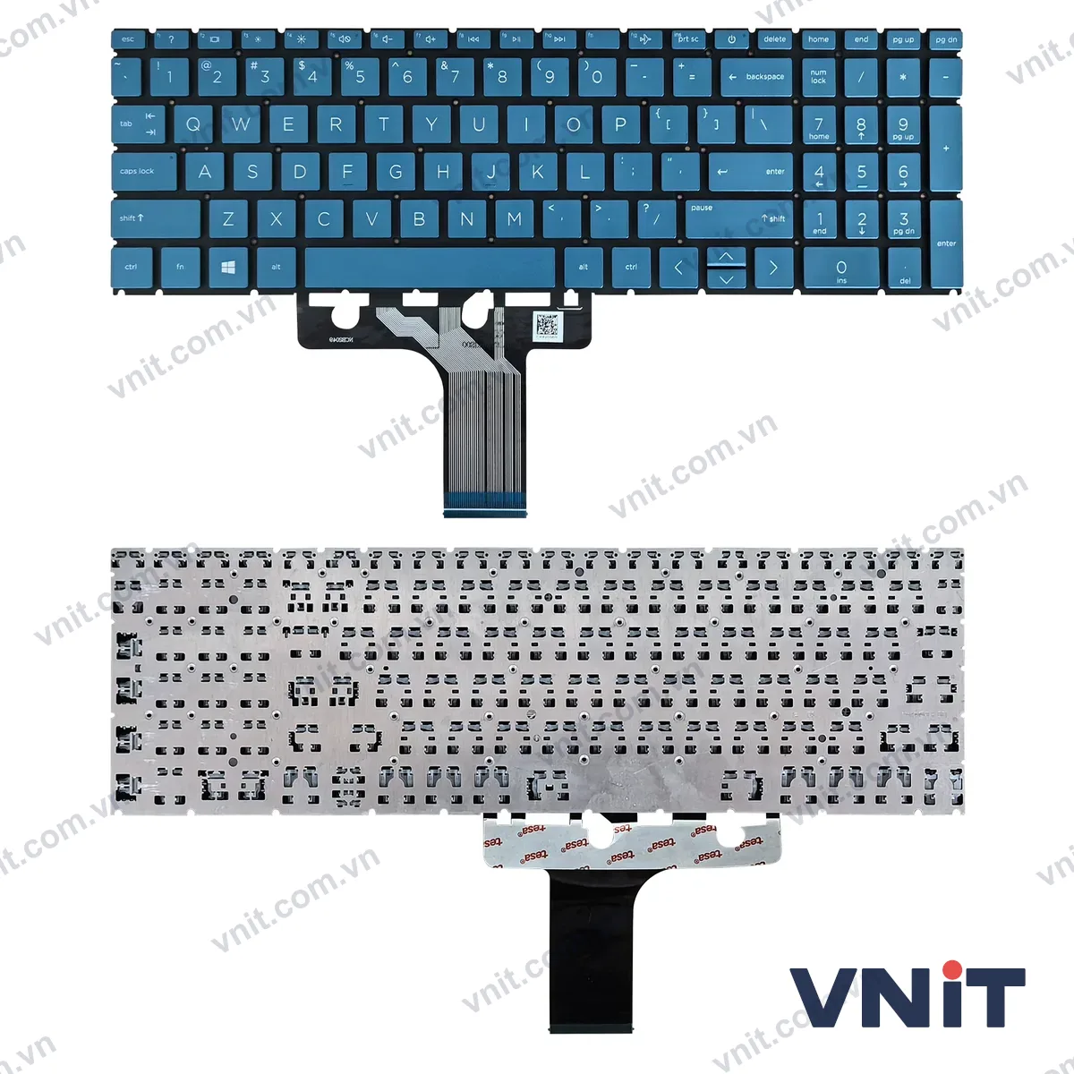 Bàn phím Laptop HP 15-EG, 15-EH, 15-ER, 15M-EH, 15-FD, 15-FC, TPN-Q245, TPN-Q246 F1 question (Màu xanh)
