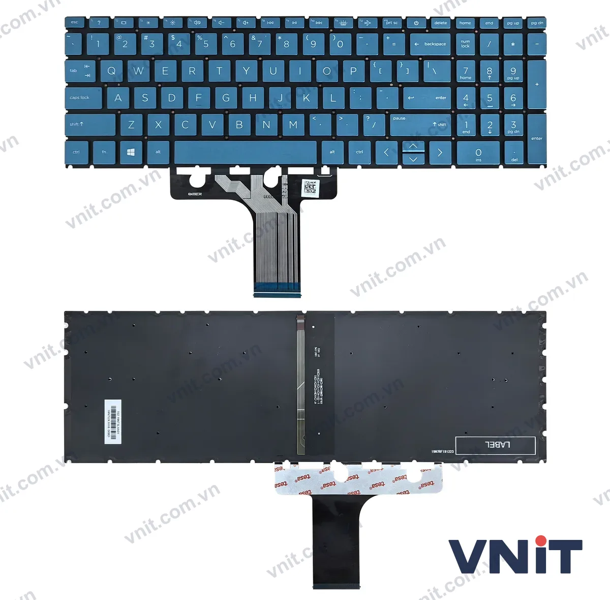 Bàn phím Laptop HP 15-EG 15-EH 15-ER 15M-EH 15-FD 15-FC TPN-Q245 TPN-Q246 F11 (Có đèn nền) (Màu xanh)