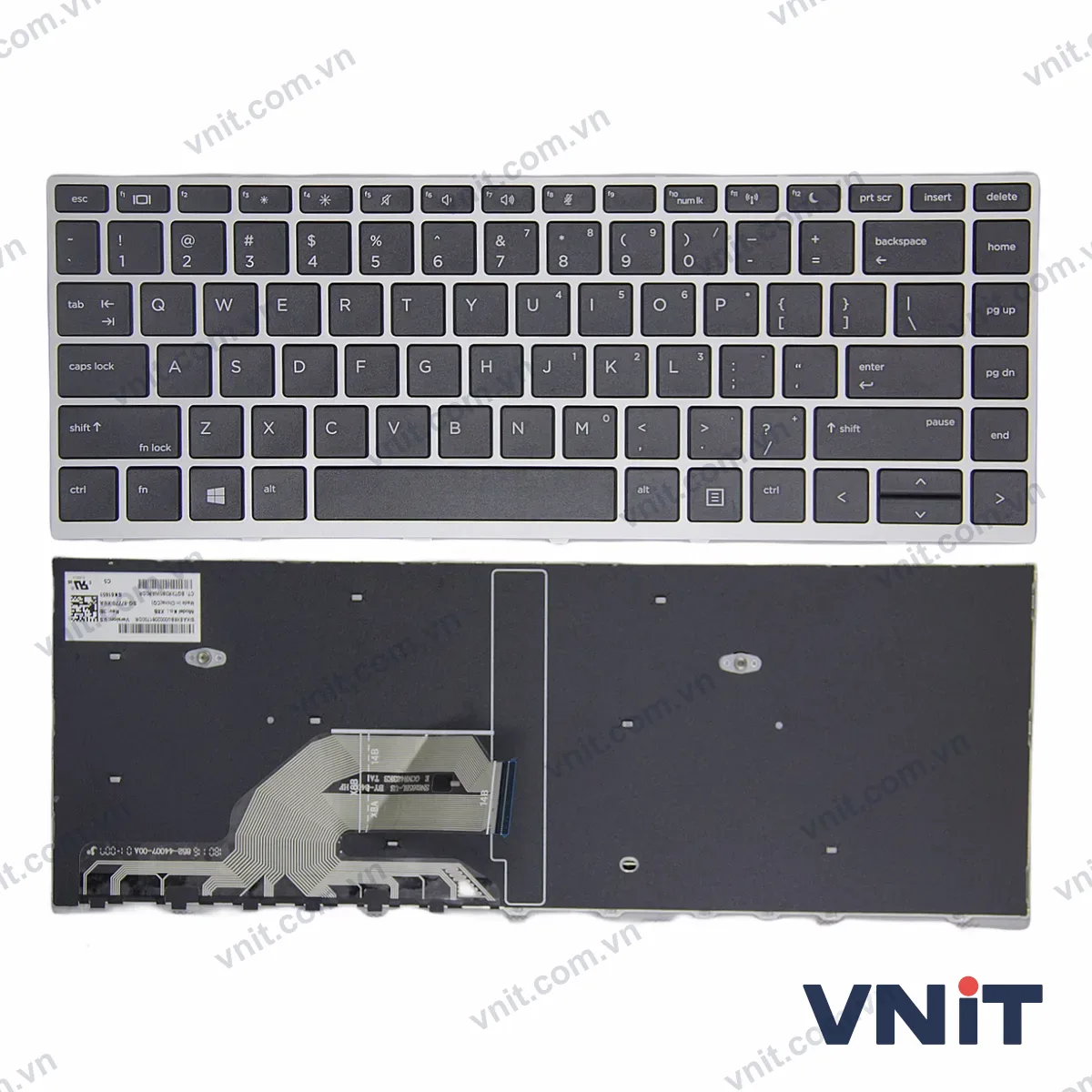 Bàn phím Laptop HP 430 G5, 440 G5, 445 G5, 640 G4 G5, frame (Màu bạc)
