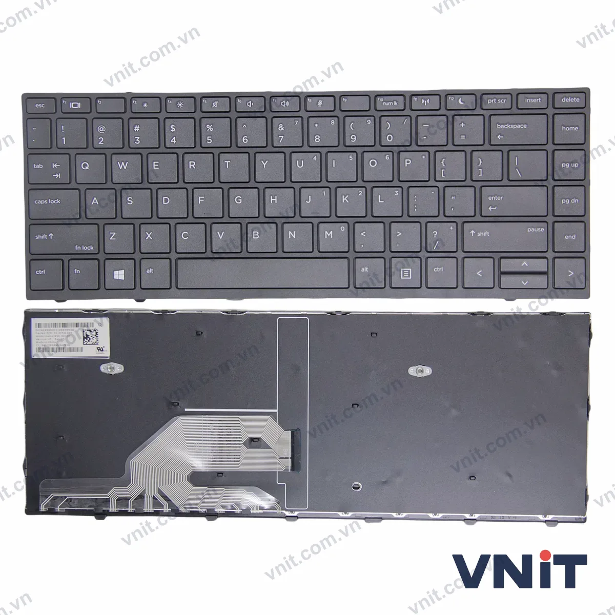 Bàn phím Laptop HP 430 G5, 440 G5, 445 G5, 640 G4 G5, frame (Màu đen)