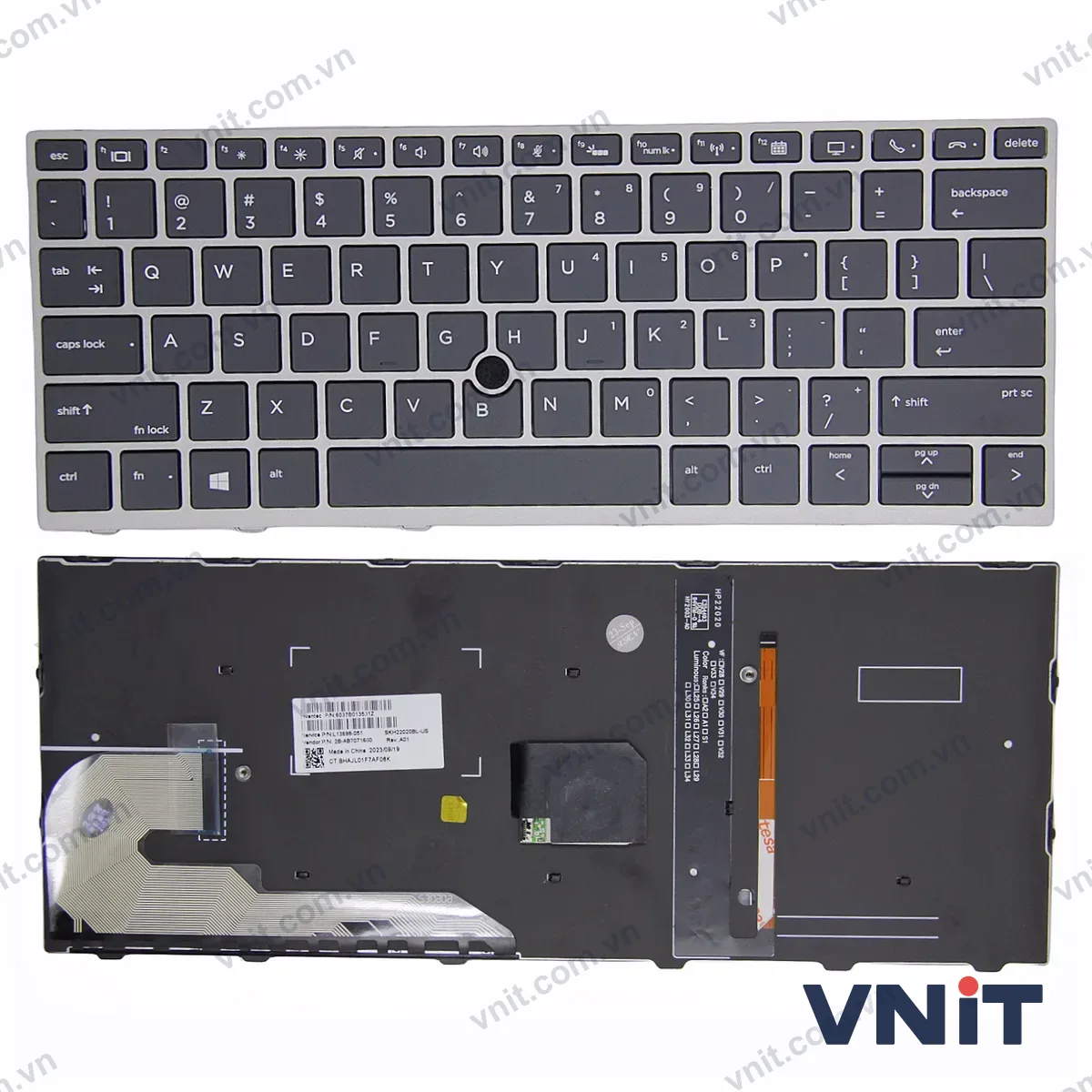 Bàn phím Laptop HP EliteBook 830 G5 G6, 730 G5, 735 G5, 836 G6 trackpoint (Có đèn nền)