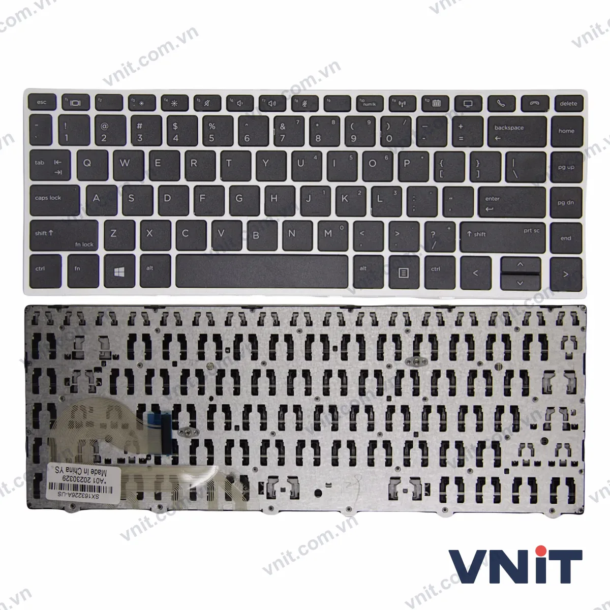 Bàn phím Laptop HP Elitebook 840 G5 G6, 745 G5, 846 G5, 848 G5, Zbook 14U G5, frame OEM (Màu bạc)