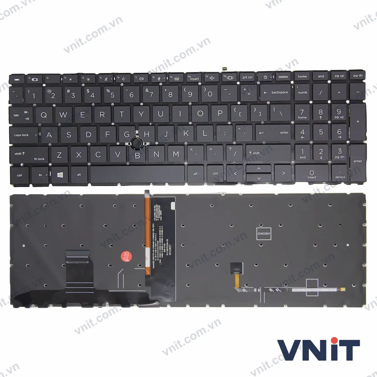 Bàn phím Laptop HP EliteBook 850 G7 G8, 855 G7 G8, 750 G7 G8, 755 G7 G8, Zbook Firefly 15 G7 G8 (Có đèn nền)
