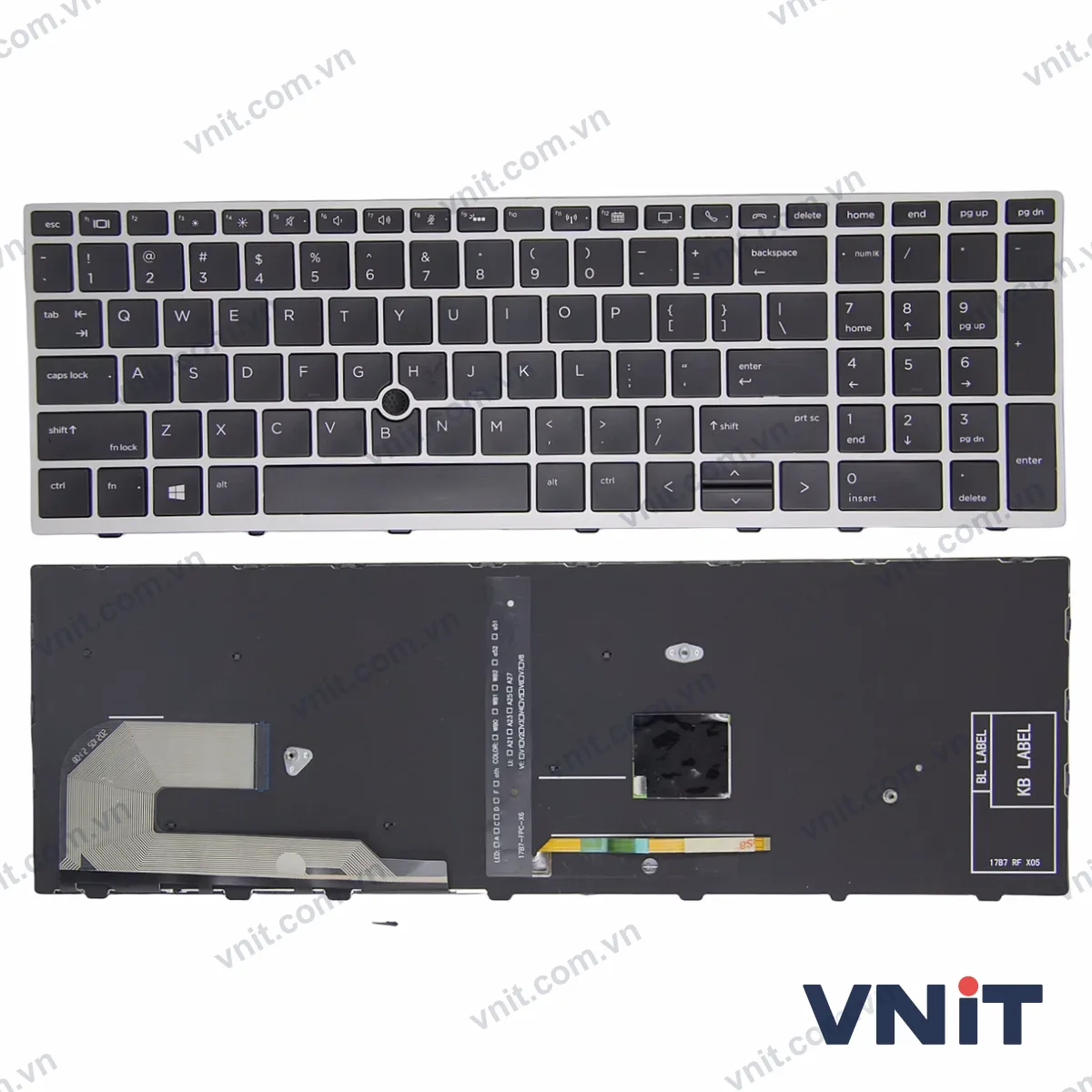 Bàn phím Laptop HP EliteBook 855 850 G5 G6 750 755 G5 Zbook 15U G5 G6 trackpoint (Có đèn nền)