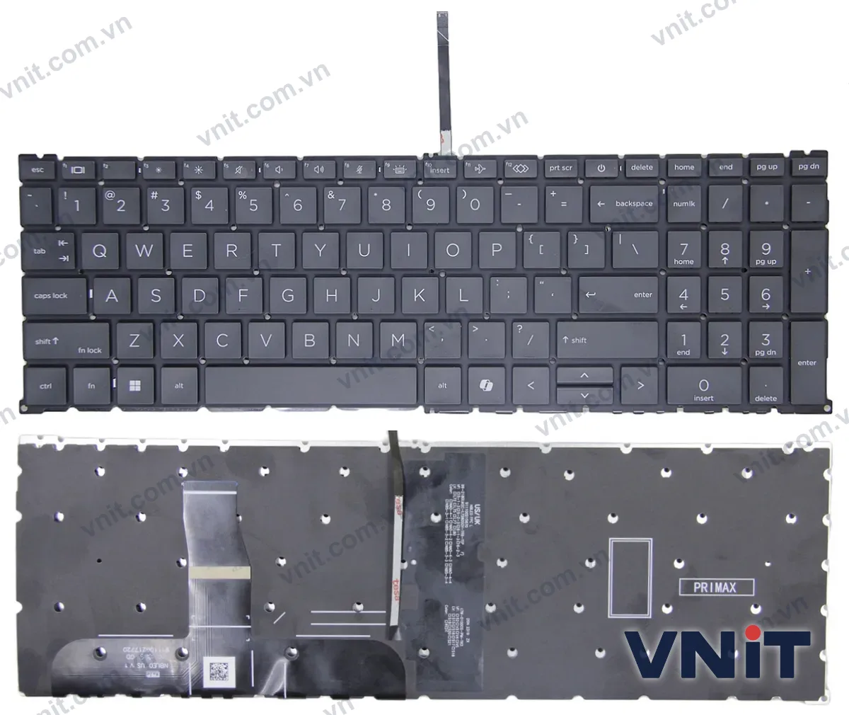 Bàn phím Laptop HP EliteBook 865 G9 G10 (Có đèn nền) (Màu đen)