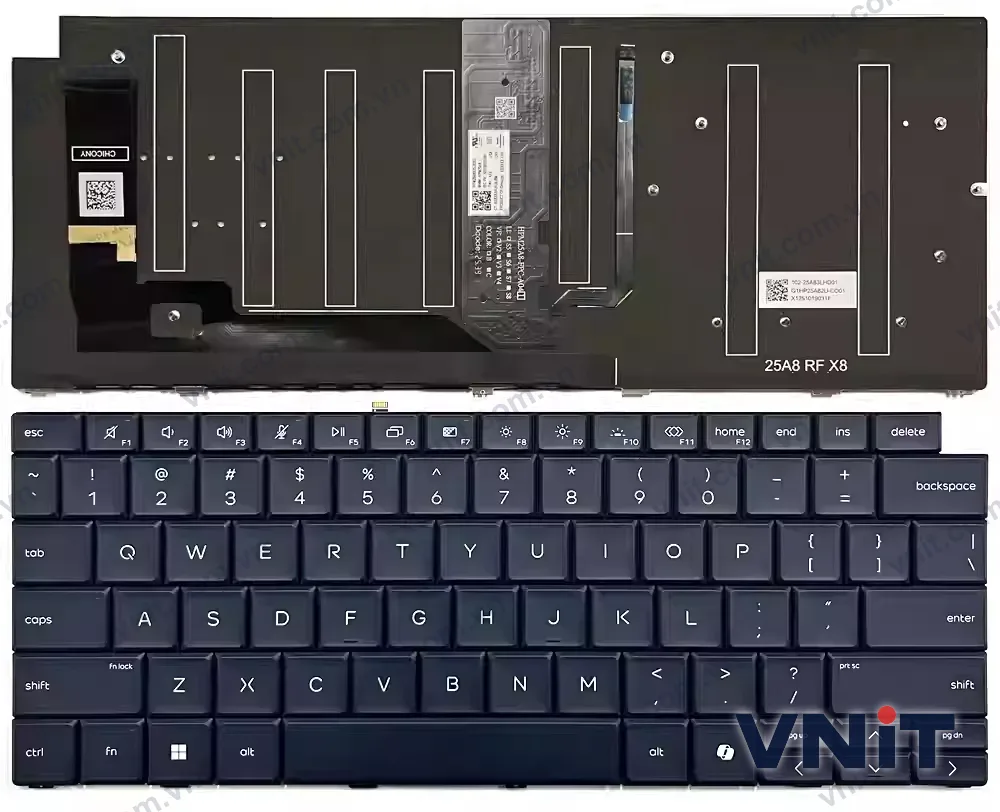 Bàn phím Laptop HP EliteBook X G2i, G2a, G2q, 14 inch, HSN-I65C-4 (Có đèn nền) (Màu xanh)