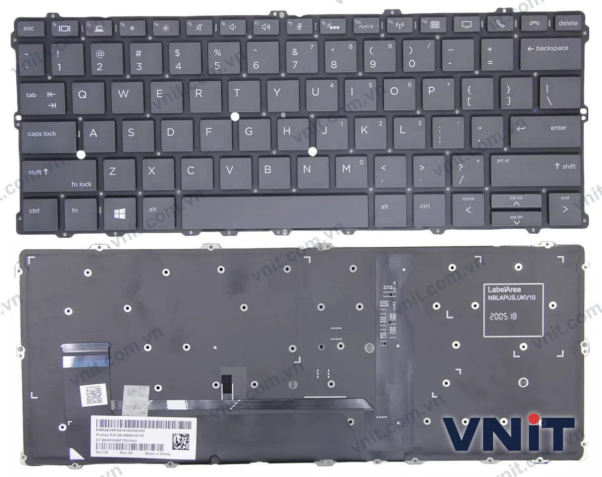 Bàn phím Laptop HP EliteBook X360 1030 G2 G3 G4 1020 G1 (Có đèn nền)
