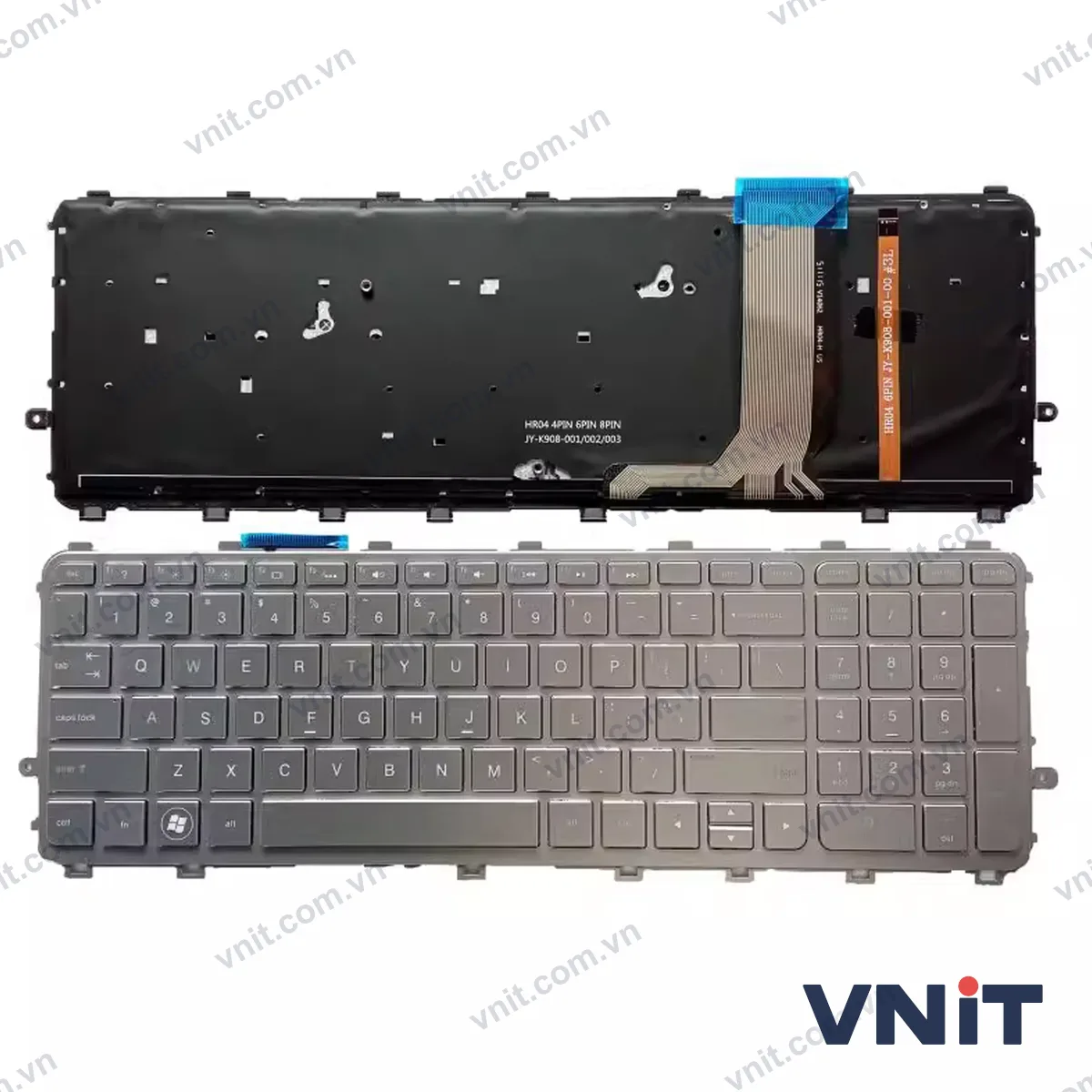 Bàn phím Laptop HP Envy 15-J 17-J M6-N TPN-I110 17T-J 15T M7-J 15Z 15-Q (Có đèn nền) (Màu bạc)
