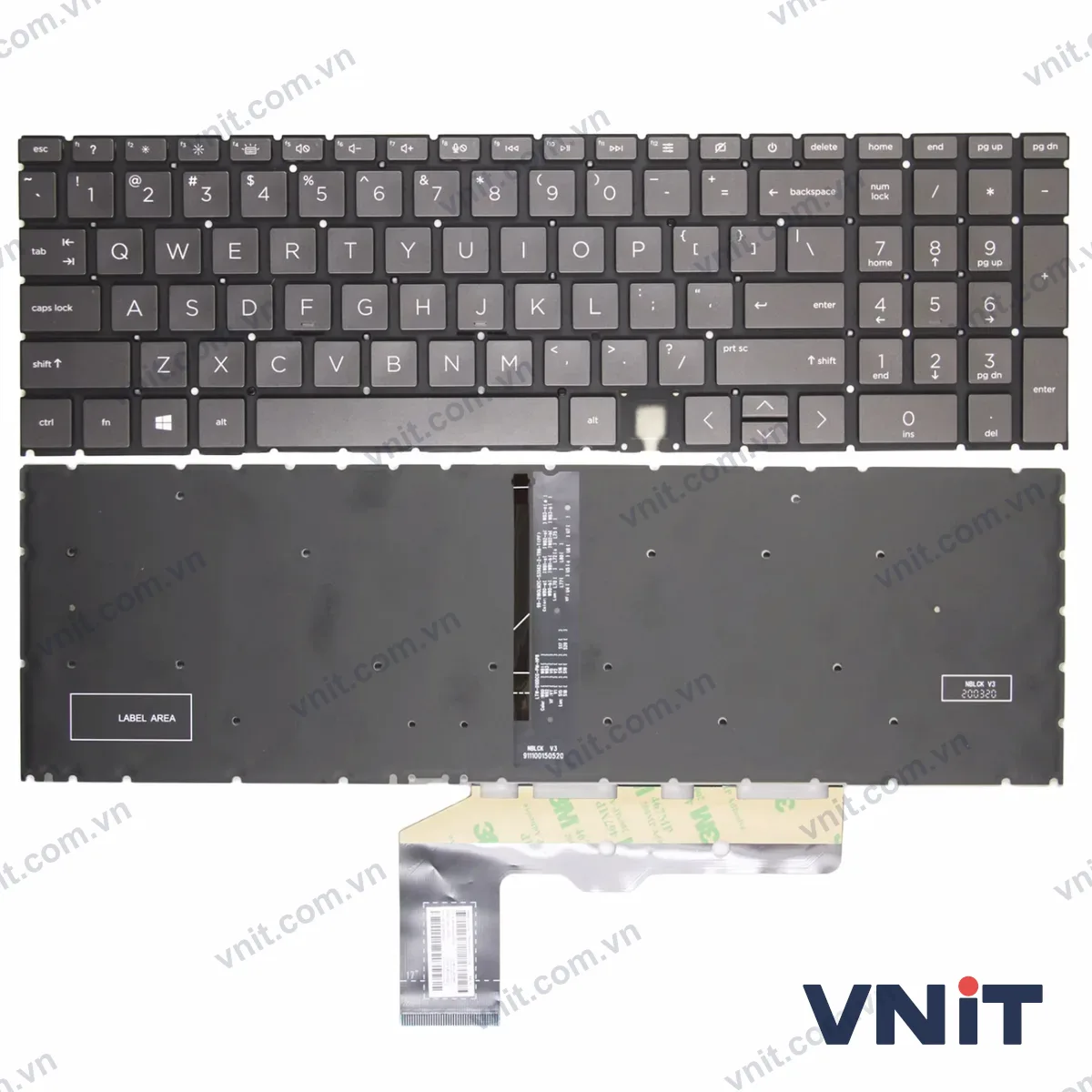 Bàn phím Laptop HP ENVY 17-CG 17M-CG 17T-CG 17M-CH 17-CH 17T-CH (Có đèn nền) (Màu đen)
