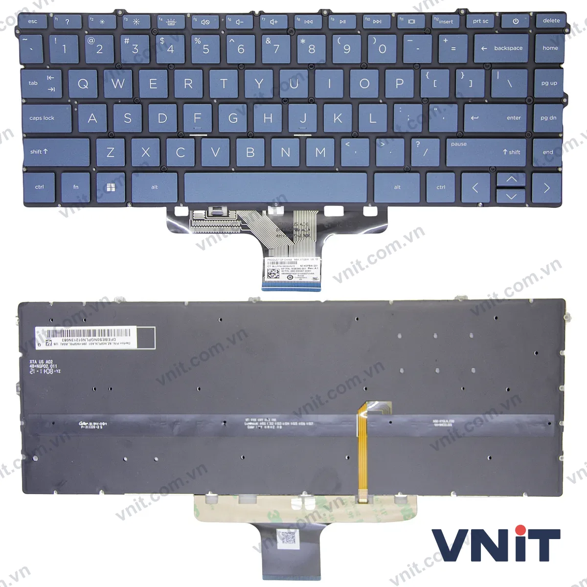 Bàn phím Laptop HP Envy x360 15-EW, 15-EY, 15Z-EY (Có đèn nền) (Màu xanh)