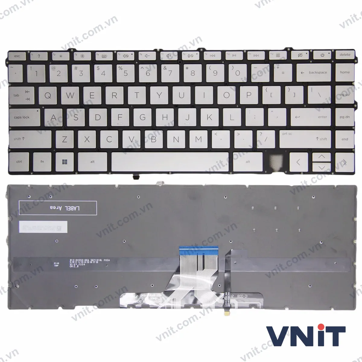 Bàn phím Laptop HP ENVY X360 15M-ES, 15M-EU, 15-ES, 15-EU, 15-EP, 15T-EP (Có đèn nền) (Màu bạc)