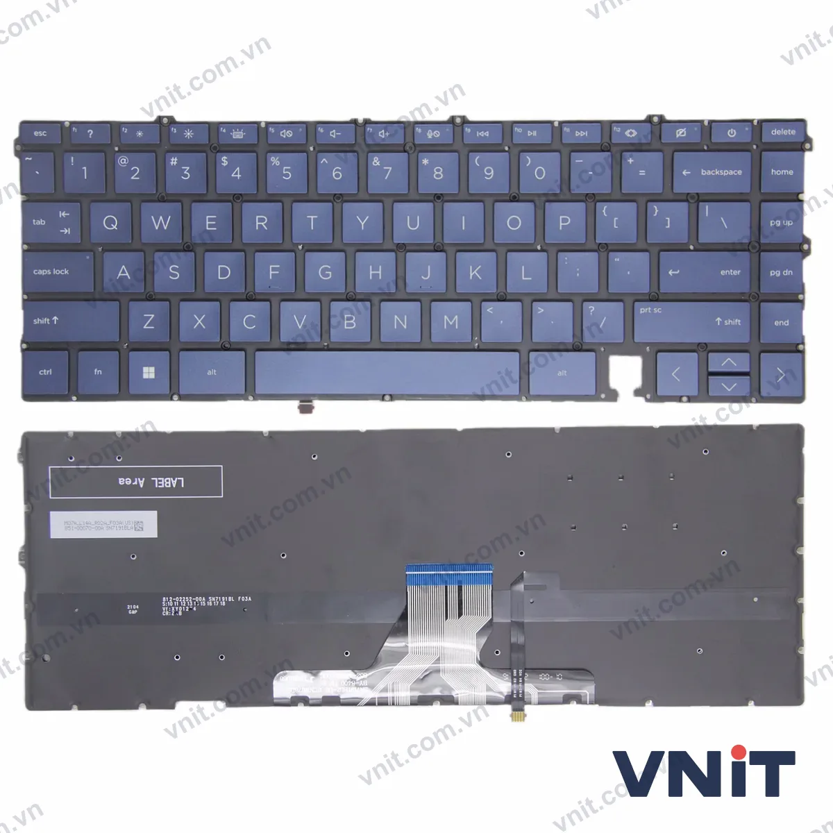 Bàn phím Laptop HP ENVY X360 15M-ES, 15M-EU, 15-ES, 15-EU, 15-EP, 15T-EP (Có đèn nền) (Màu xanh)
