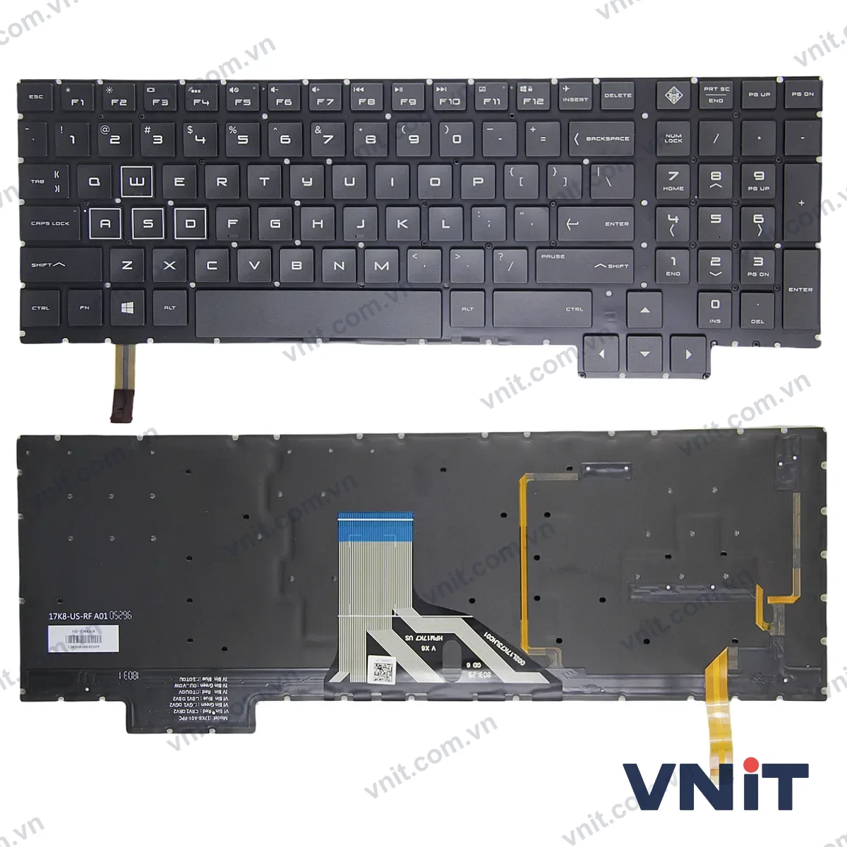 Bàn phím Laptop HP omen 15-CE, TPN-Q194, colorful (Có đèn nền)
