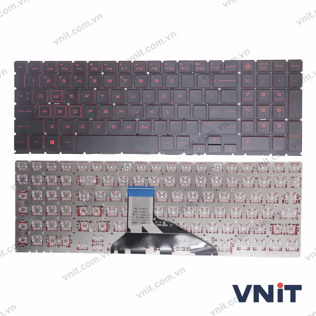 Bàn phím Laptop HP omen 15-DC 15T-DC 15-DH 15T-DH C143 Q211 (Màu đỏ)