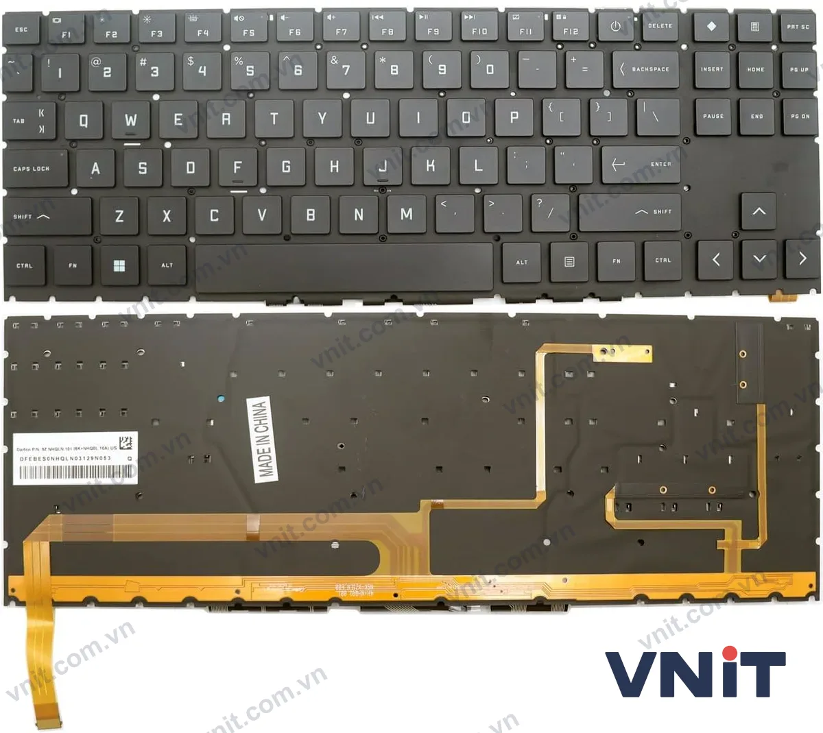 Bàn phím Laptop HP omen 15-EK 15-EN 16-B 16-C 16-K 16-N RGB (Có đèn nền) (Màu đen)