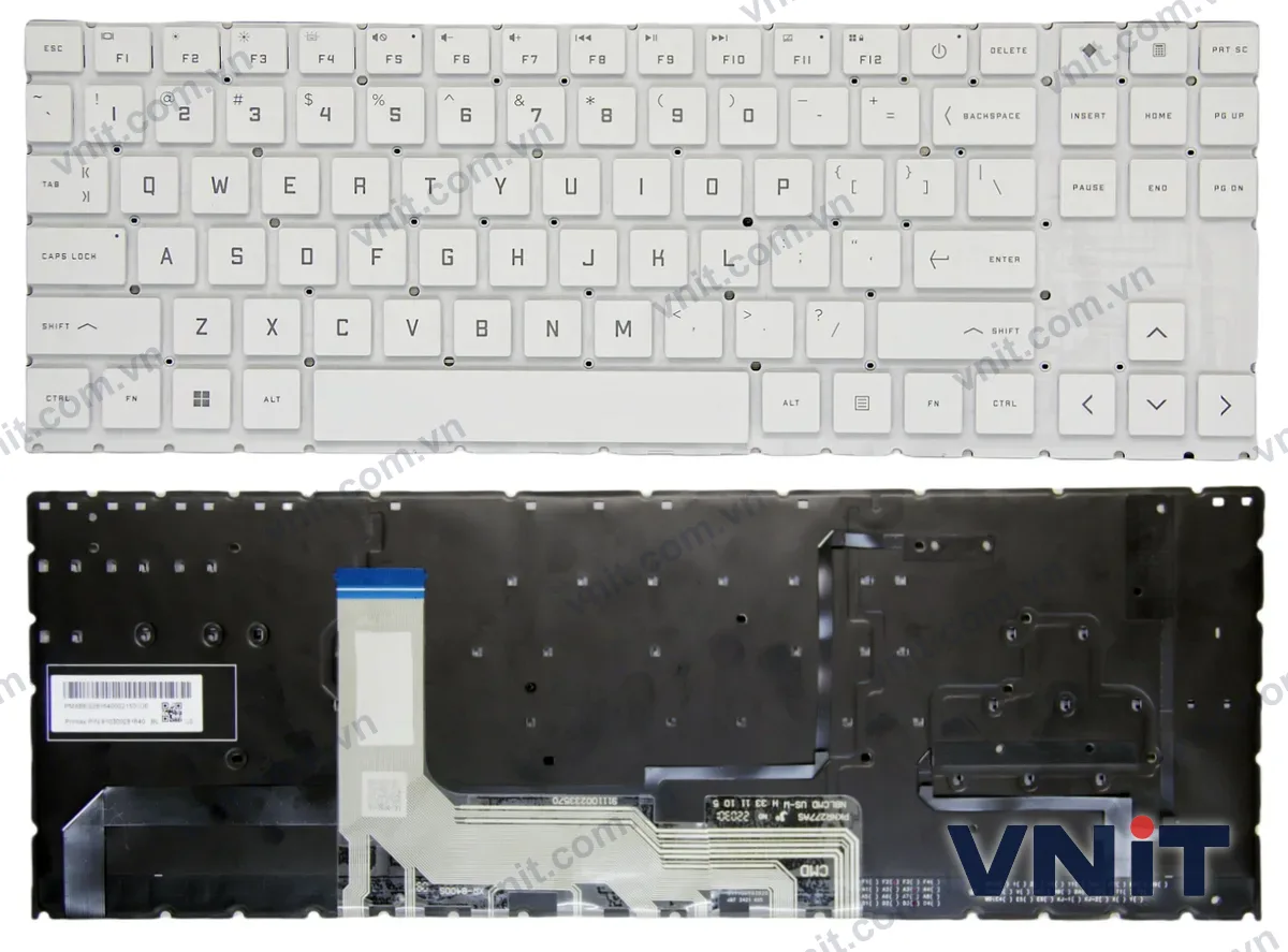 Bàn phím Laptop HP omen 15-EK, 15-EN, 16-B, 16-C, 16-K, 16-N, RGB (Có đèn nền) (Màu trắng)