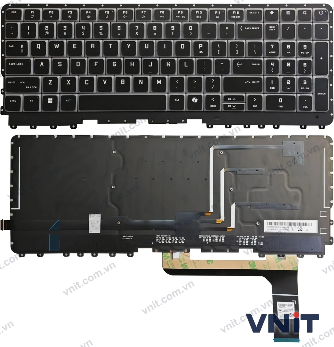 Bàn phím Laptop HP omen 16-AH, 16-AK, 16T-AH, TPN-I143, Per-Key RGB (Có đèn nền) (Màu đen)
