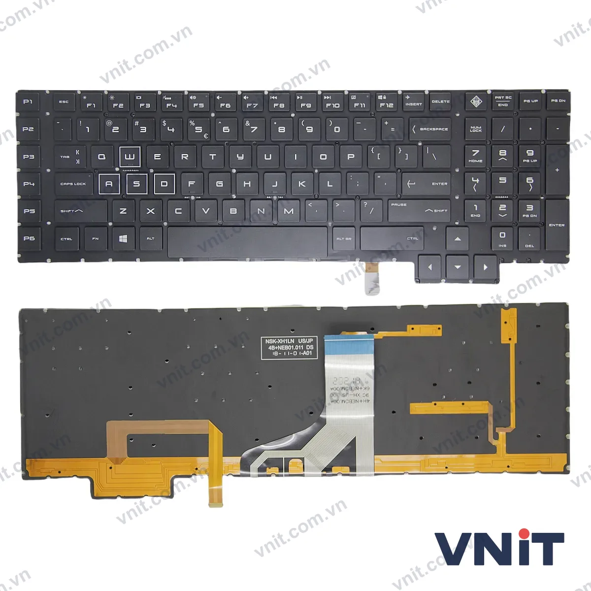 Bàn phím Laptop HP omen 17-AN, 17T-AN, TPN-Q195, colorful (Có đèn nền)