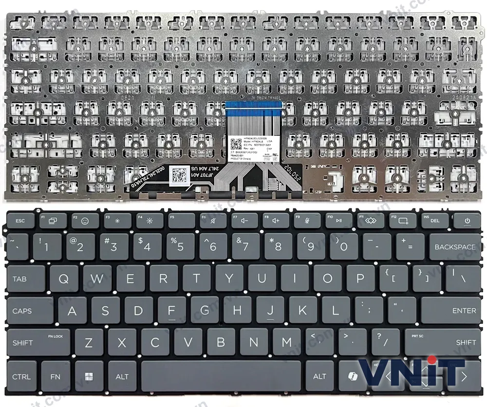 Bàn phím Laptop HP OmniBook 14-he, 14-fp, 14t-fr, 16-au, 16-bf, 16-fb (Màu xám)