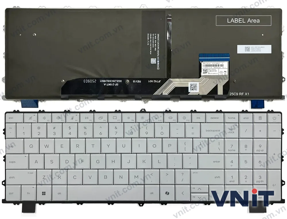 Bàn phím Laptop HP OmniBook X 17.3 inch 17-de 17t-de version B (Có đèn nền)