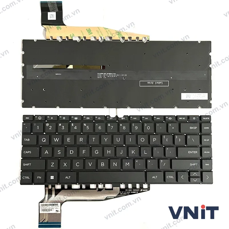 Bàn phím Laptop HP Pavilion 13-BE, 14-EH, 14-EY, 14-EW, F1 smile (Có đèn nền) (Màu đen)