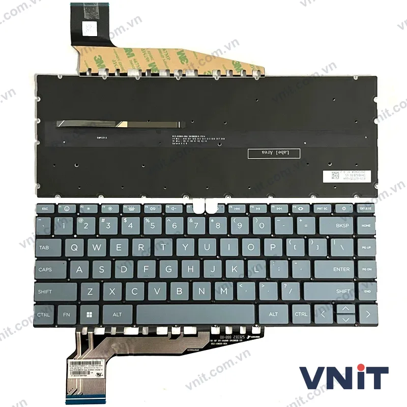 Bàn phím Laptop HP Pavilion 13-BE, 14-EH, 14-EY, 14-EW, light F1 smile (Có đèn nền) (Màu xanh)