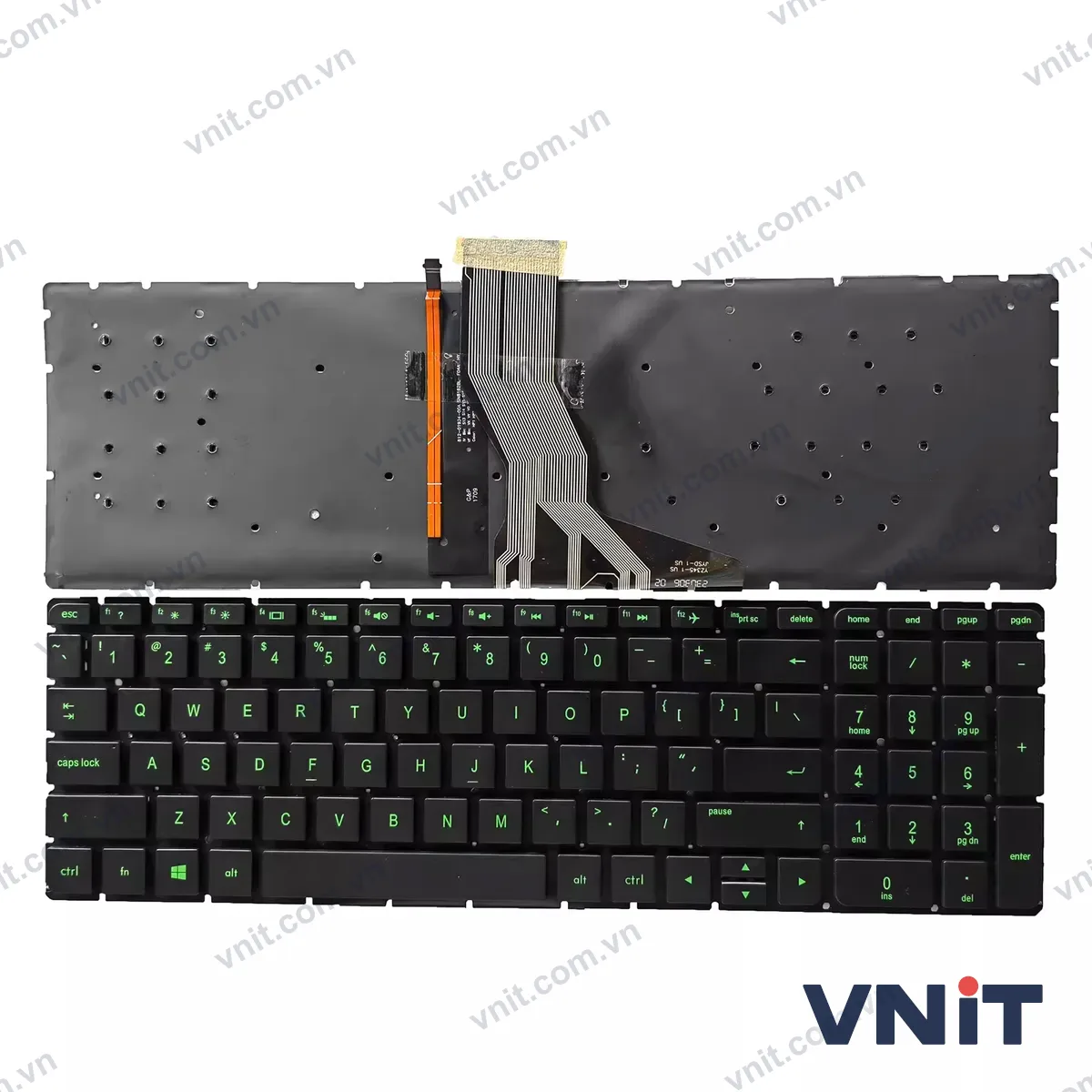 Bàn phím Laptop HP Pavilion 15-AB 15T-AB 15Z-AB 15-AE 15T-AE 15-AH 15-AN 15-AK OEM (Có đèn nền) (Màu xanh lá)