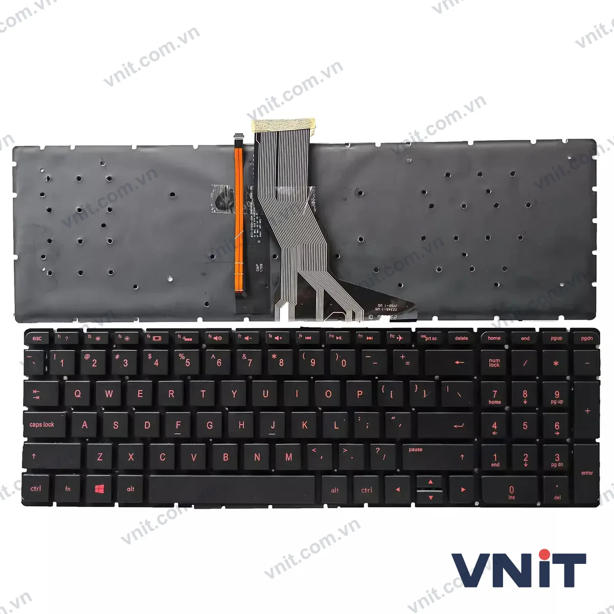 Bàn phím Laptop HP Pavilion 15-BC 15-BC000 15-BC200 15-BK000 15-BK100 (Có đèn nền) (Màu đỏ)