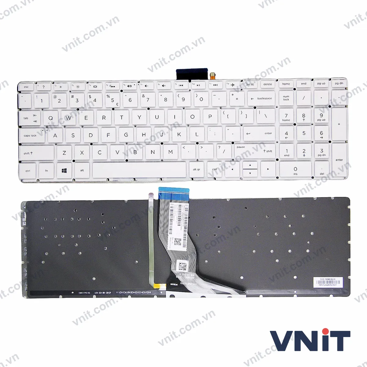 Bàn phím Laptop HP Pavilion 15-BS 15-BR 15-BW 15T-BR 15Q-BU 15T-BS 15Z-BW (Có đèn nền) (Màu trắng)