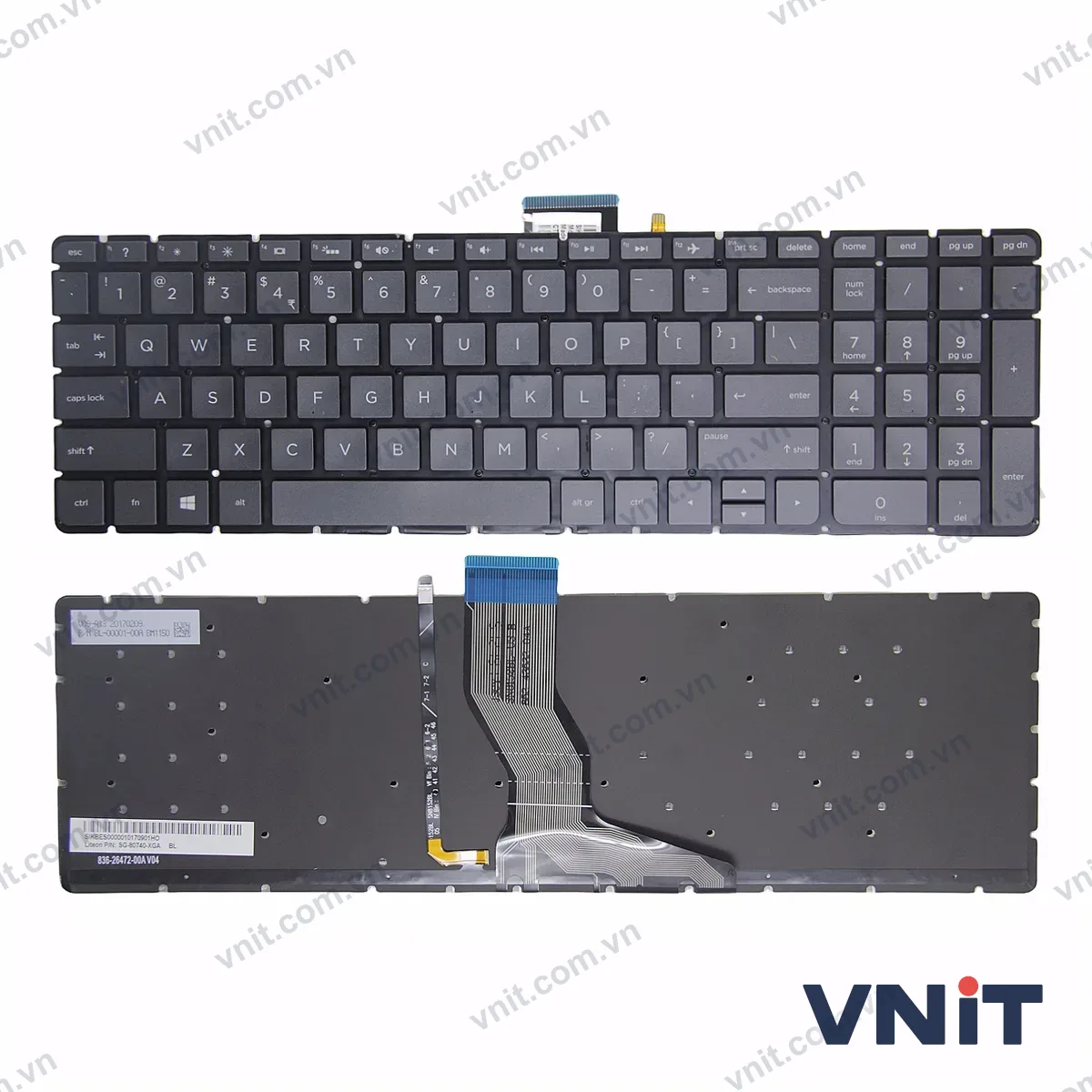 Bàn phím Laptop HP Pavilion 17-G 17T-G 17Z-G (Có đèn nền) (Màu đen)