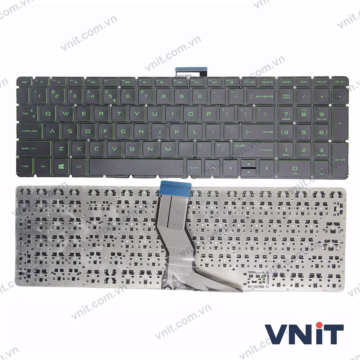 Bàn phím Laptop HP Pavilion 17-G 17T-G 17Z-G (Màu xanh lá)