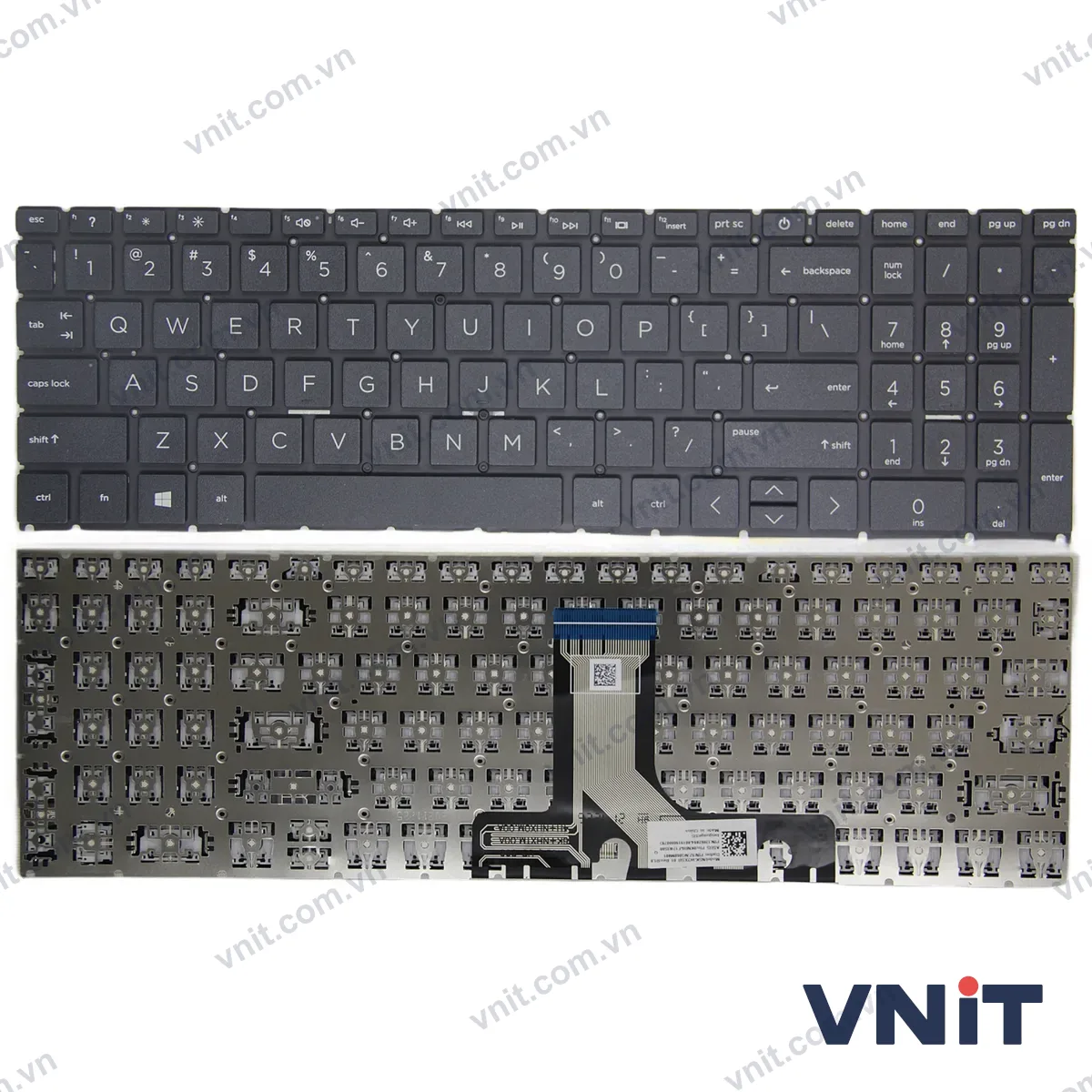 Bàn phím Laptop HP Pavilion Plus 16-AB, 16T-AB, 16-AB0000, 16-AB1000, F1 question (Màu đen)