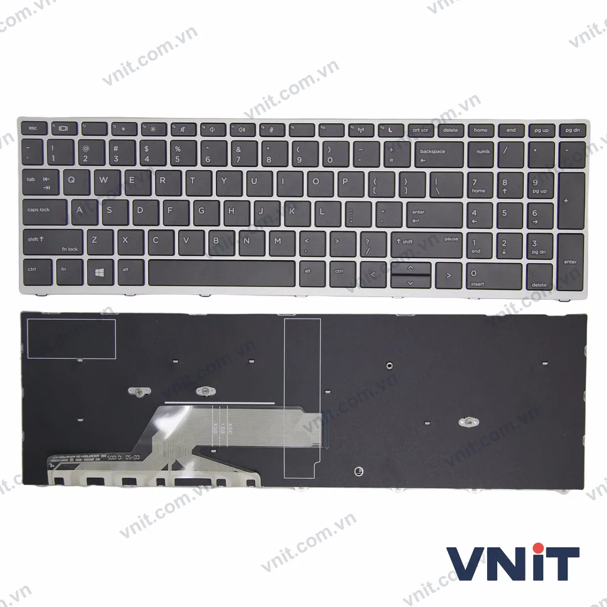 Bàn phím Laptop HP Probook 450 G5 455 G5 470 G5 650 G4 650 G5 frame (Màu bạc)