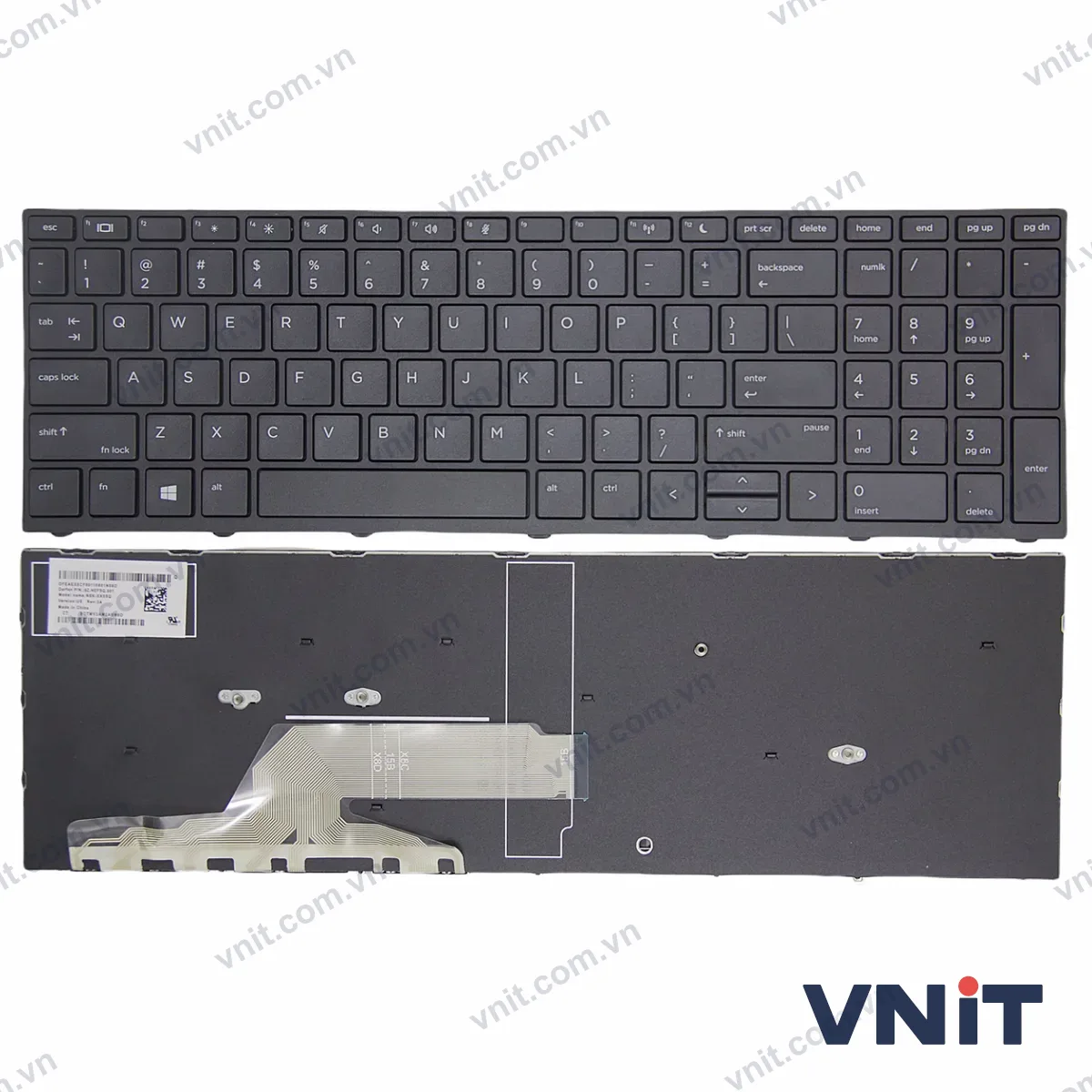 Bàn phím Laptop HP Probook 450 G5 455 G5 470 G5 650 G4 650 G5 frame (Màu đen)