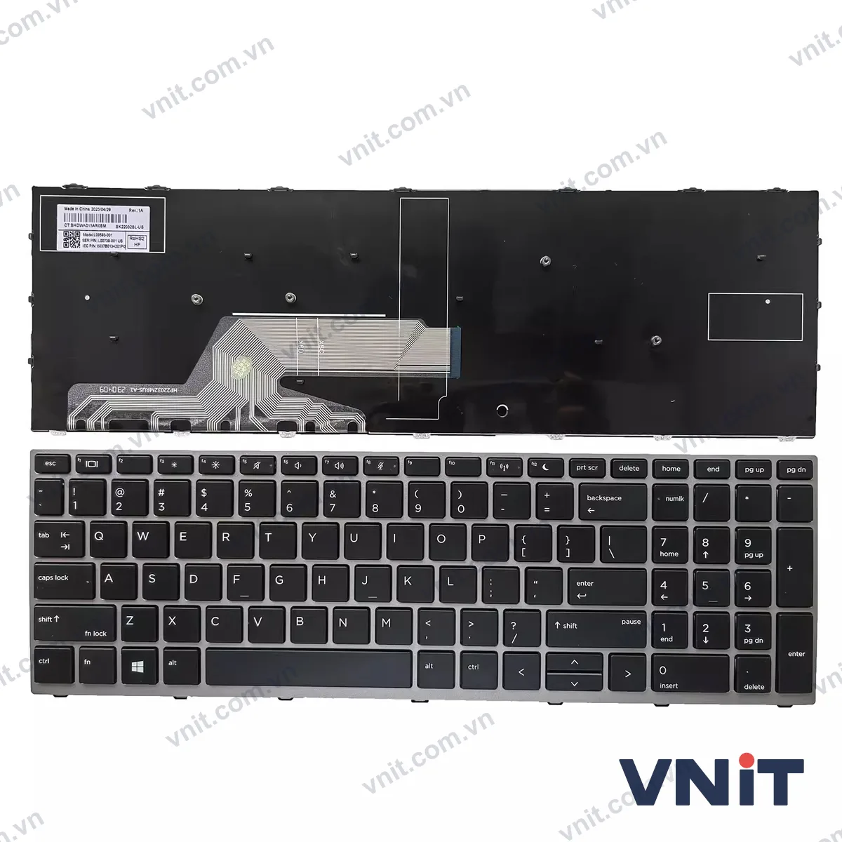 Bàn phím Laptop HP Probook 450 G5 455 G5 470 G5 650 G4 650 G5 frame OEM (Màu bạc)