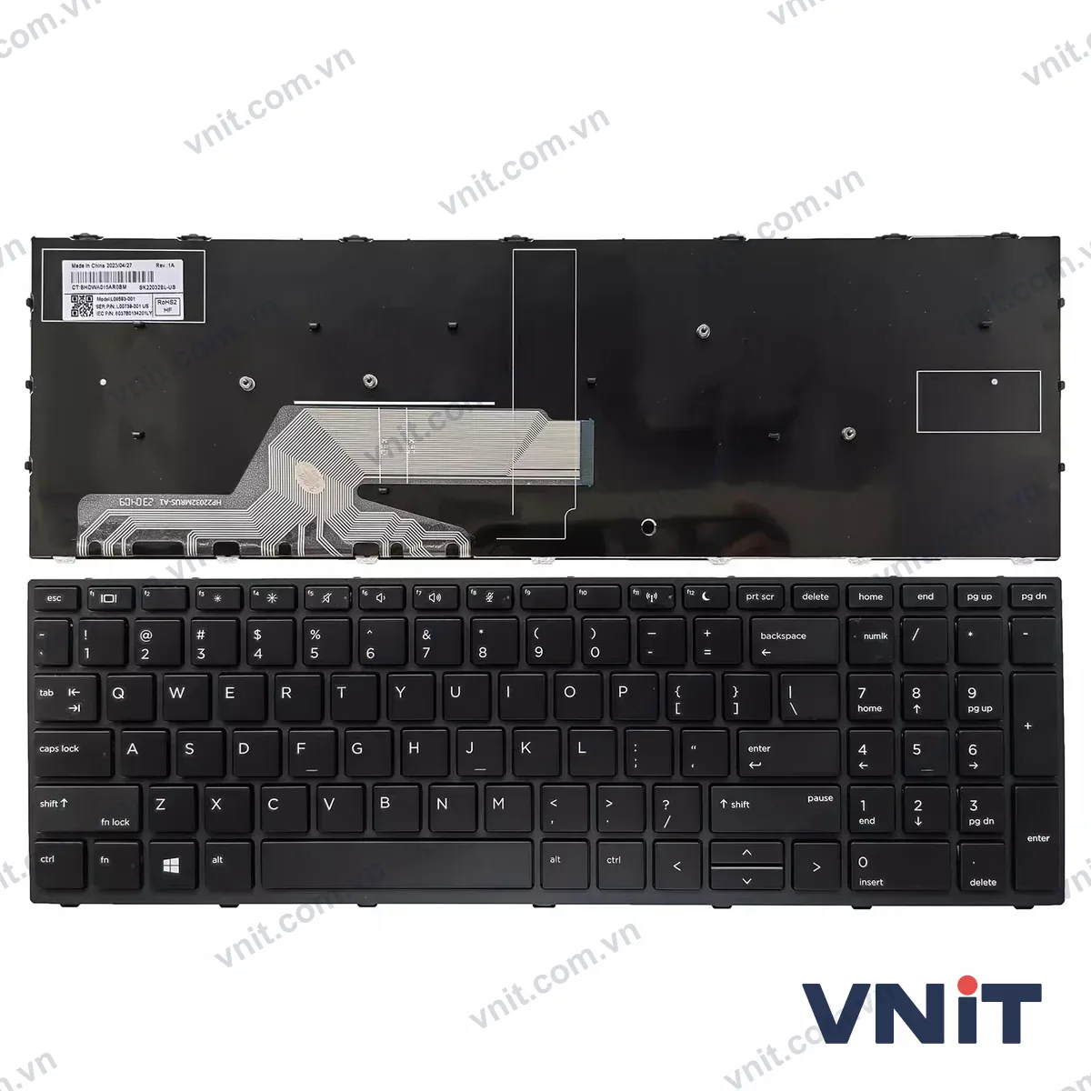 Bàn phím Laptop HP Probook 450 G5 455 G5 470 G5 650 G4 650 G5 frame OEM (Màu đen)