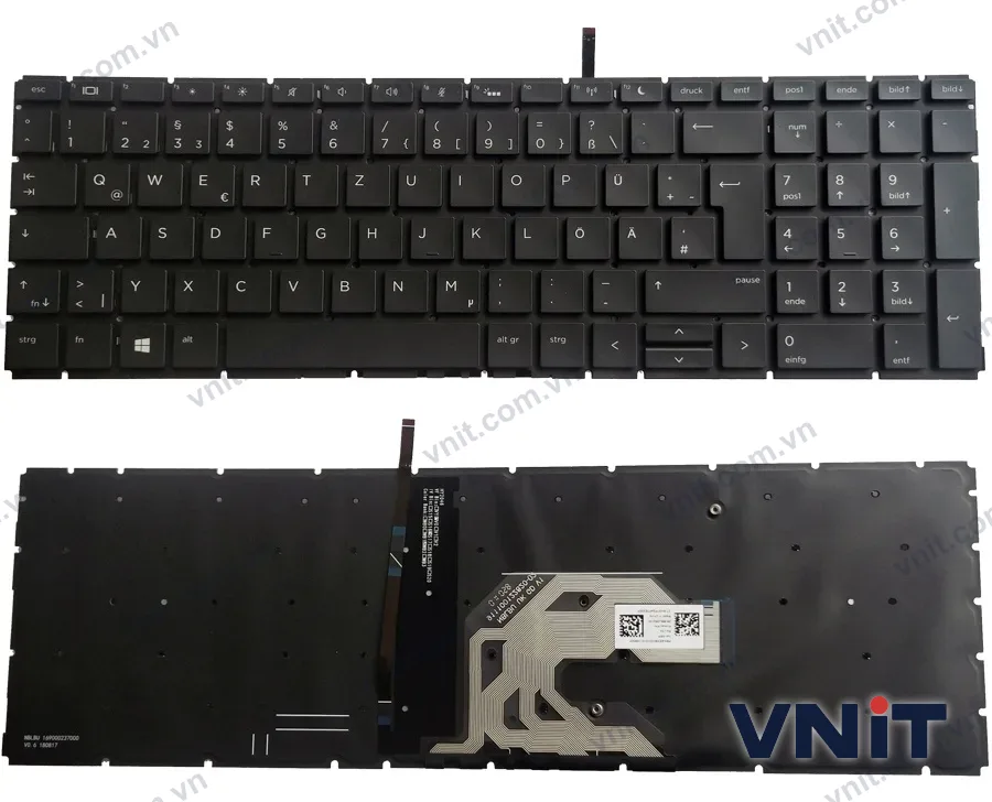 Bàn phím Laptop HP Probook 450 G6 G7, 455R G6, 455 G7, HSN-Q22C, HSN-Q17C, HSN-Q25C, HSN-Q16C (Có đèn nền)