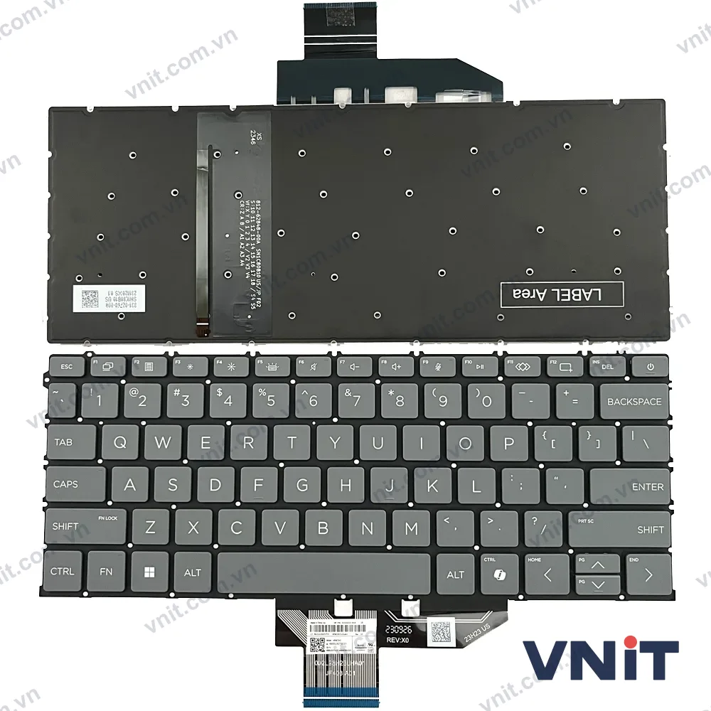 Bàn phím Laptop HP SG-B7710-XUA, HPM23H2, SN1C80B20 (Có đèn nền) (Màu xám)