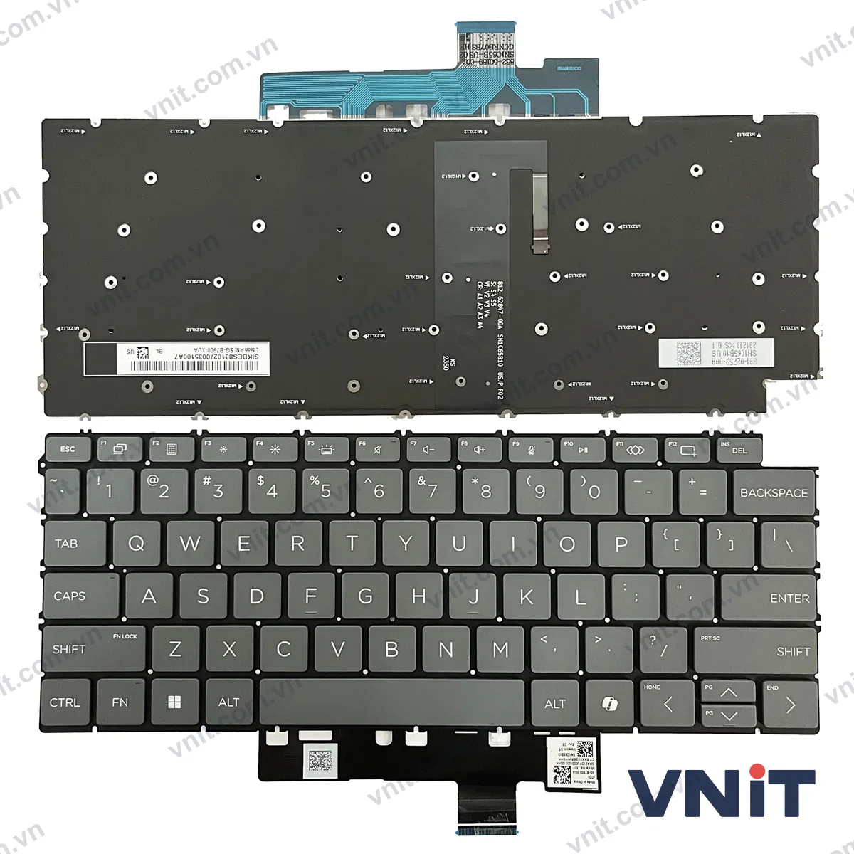 Bàn phím Laptop HP SG-B7900-XUA, SG-B7910-XUA, SN1C65B20 (Có đèn nền) (Màu xám)
