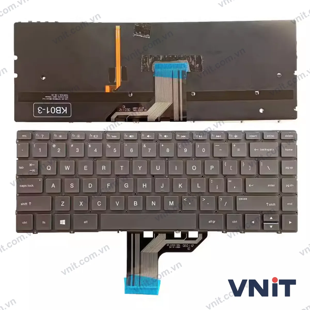 Bàn phím Laptop HP Spectre x360 13-W 13-AC 13-AD 13-AE brown (Có đèn nền)