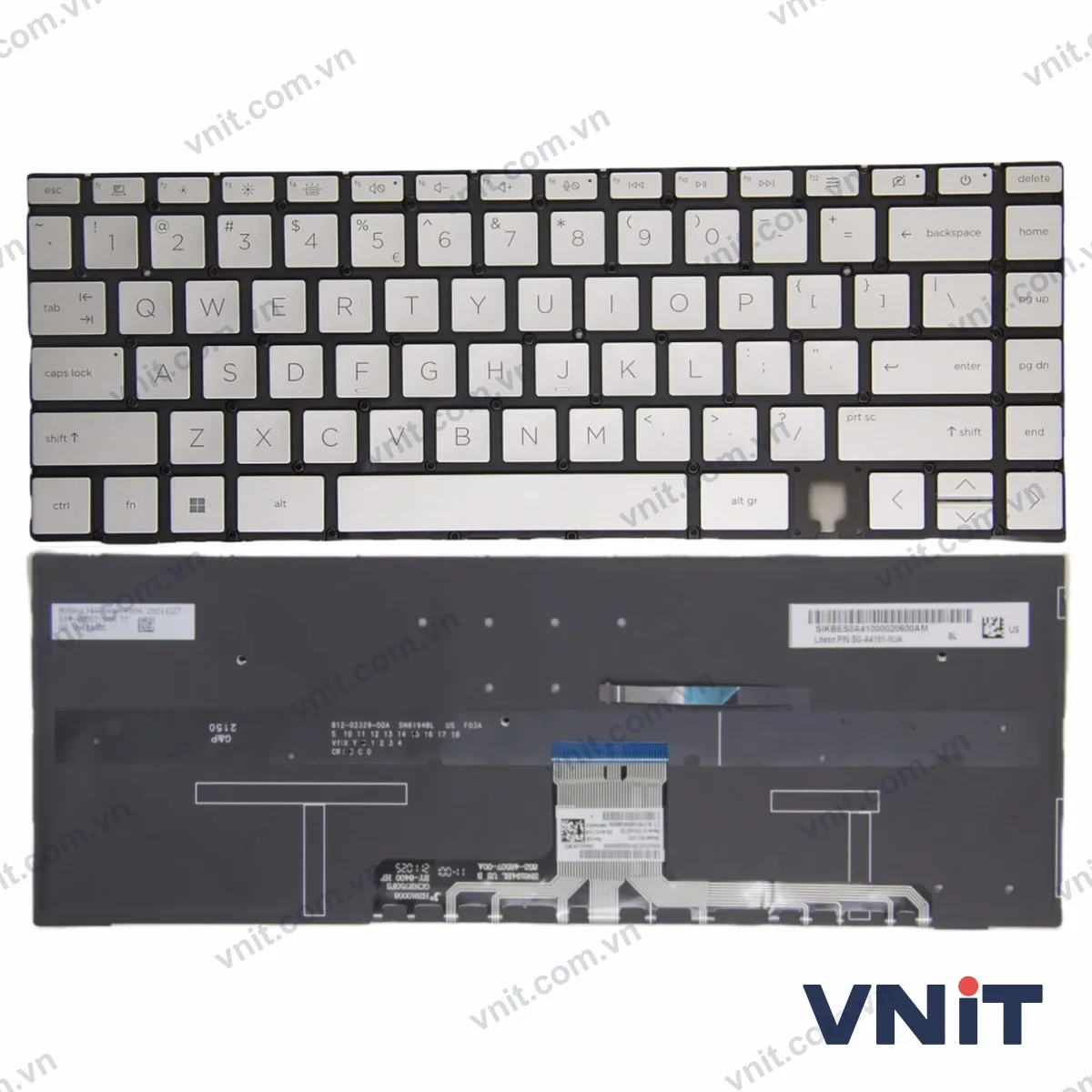 Bàn phím Laptop HP Spectre x360 14-EA 14-EB 14-AE (Có đèn nền) (Màu bạc)
